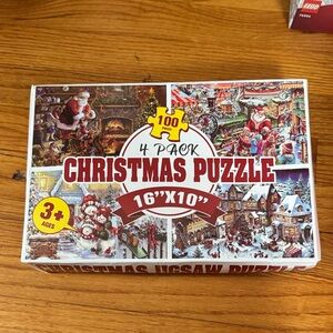 Christmas Puzzle 4 Pack 100 Pieces
